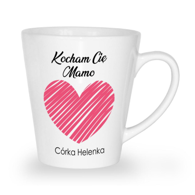 Kubek latte na dzień matki Kocham Cię Mamo ! + podpis